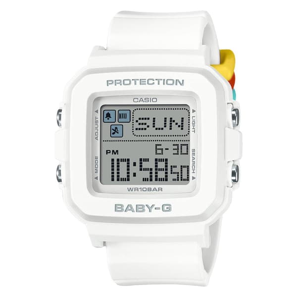 Womens BABY-G+PLUS White Digital Extra Loops Watch - BGD10L-7 - image 