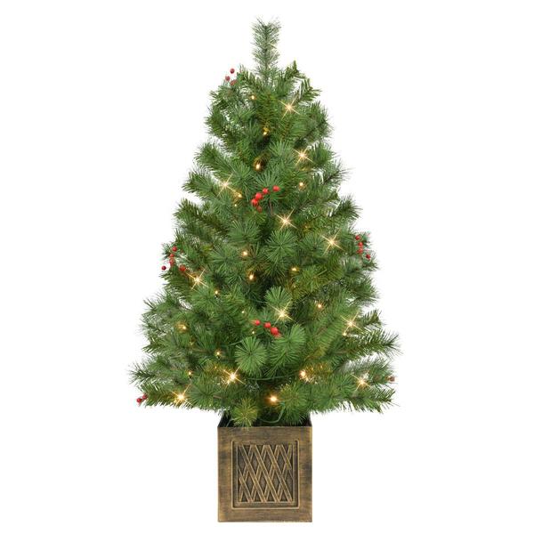 Puleo International 2pc. Pre-Lit Adorned Christmas Trees