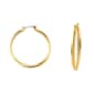 Roman Gold-Tone Texture Hoop Earrings - image 1