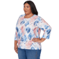 Plus Size Alfred Dunner Austin Aztec Diamond Blouse - image 3