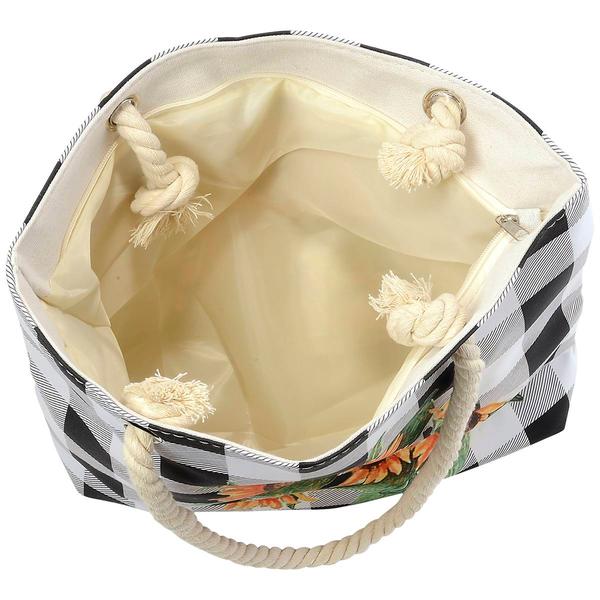 Renshun Sunflower Fabric Tote with Rope Handles
