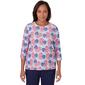 Plus Size Alfred Dunner Flag Hearts Top - image 1