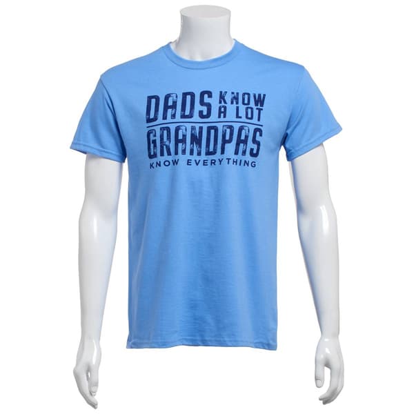 Mens Dads Know A Lot Grandpas Know Everything Graphic Tee - image 