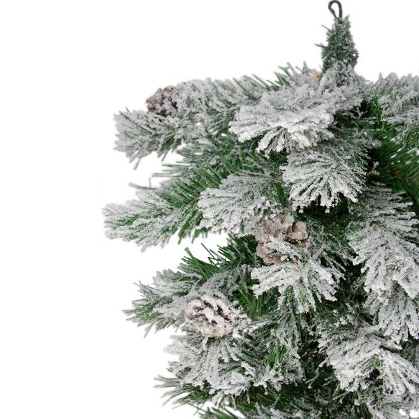 Northlight Seasonal 22in. Snowy Pine Cones Christmas Door Swag