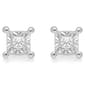 Diamond Classics™ White Gold Princess Cut Diamond Stud Earrings - image 3