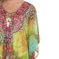 Womens White Mark Yellow Leopard Abstract Poncho - image 5