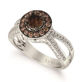 Le Vian&#40;R&#41; Vanilla Gold&#40;R&#41; Ring w/ Chocolate & Vanilla Diamonds&#40;R&#41;