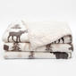 FreshFolds Cielo Moose Fleece Reversible Sherpa Blanket - image 1