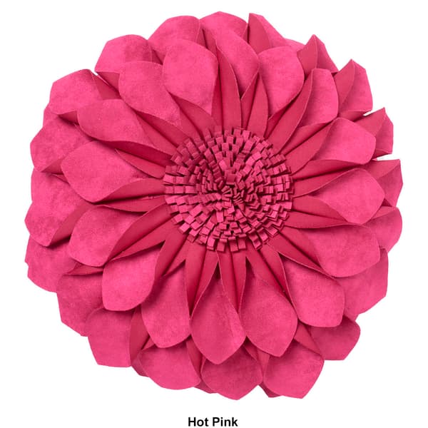 Mina Victory by Nourison Velvet Flower Round Pillow