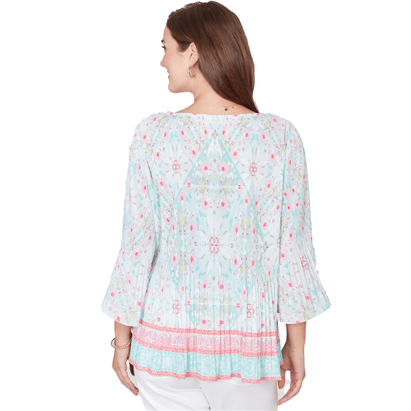 Petite Ruby Rd. Renaissance Romance 3/4 Bell Sleeve Blouse - image 