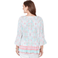 Petite Ruby Rd. Renaissance Romance 3/4 Bell Sleeve Blouse - image 1