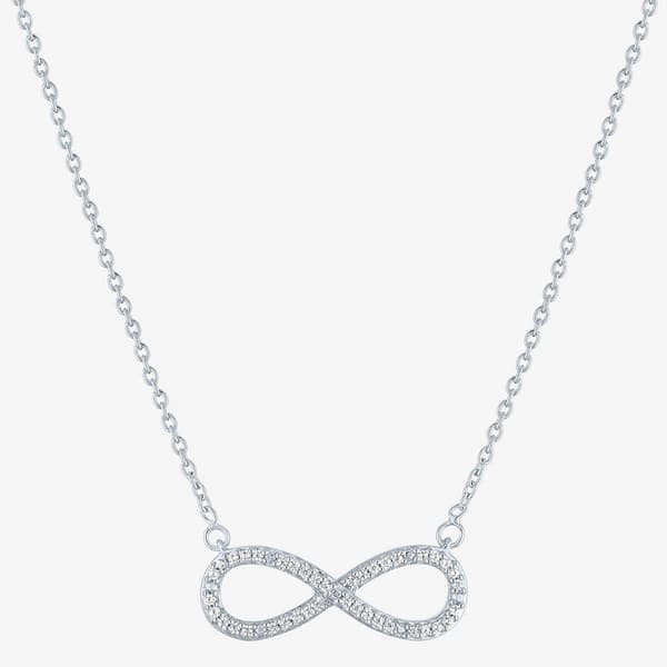 Nova Star&#40;R&#41; Sterling Silver Lab Grown Diamond Infinity Pendant - image 
