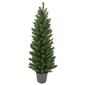 4'' Potted Virginia Pine Walkway Slim Artificial Christmas Tree - - image 1