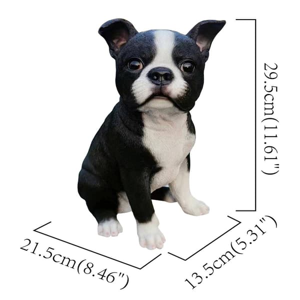 Hi-Line Gift Boston Terrier Garden Statue