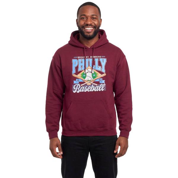 Mens Tailgate Philadelphia Baseball Diamond Hoodie - image 