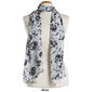Womens Renshun Pearl Floral Oblong Scarf - image 2