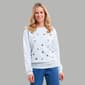 Petite Hasting & Smith Embroidered Floral Placement Sweatshirt - image 1