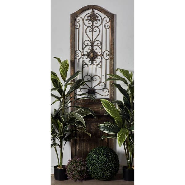 9th & Pike® Brown Rustic Distressed Arbor Gate Wall Decor