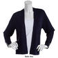 Womens 89th & Madison Long Sleeve Perforated Open Cardigan - image 5