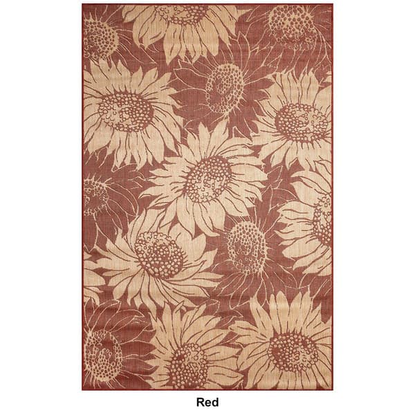 Liora Manne Carmel Sunflower Field Rectangular Large Area Rug