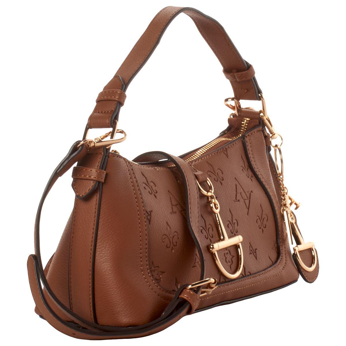 Adrienne Vittadini Monogram Mini Shoulder Bag
