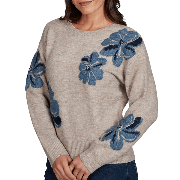 Petite Skye’s the Limit Signature Sweaters Floral Sweater