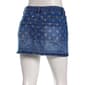 Juniors No Comment Denim Skirt w/ Placement Applique - image 2