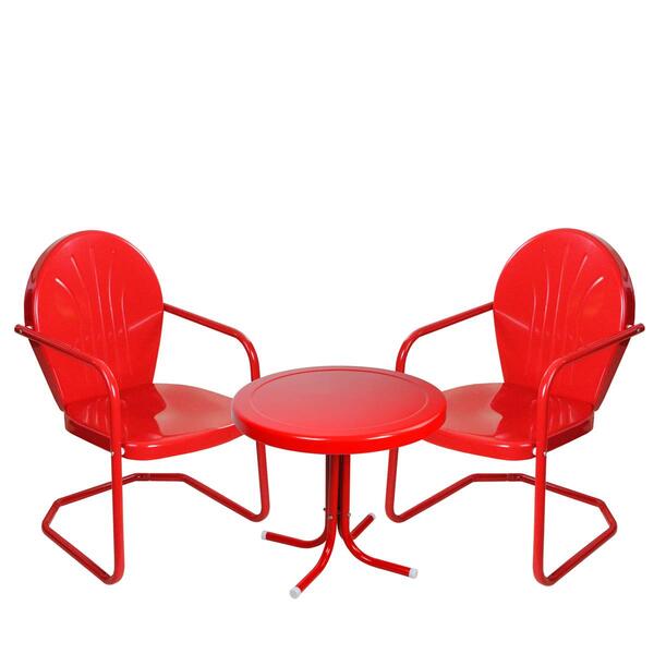 Northlight Seasonal 3-Seat Retro Tulip Chairs & Table Seating Set - image 
