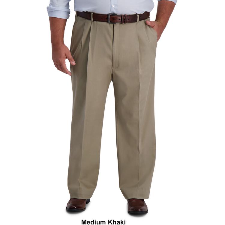 Mens Big &amp; Tall Haggar® Pleated Iron Free Pants