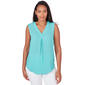 Womens Emaline Athens Solid Sleeveless V-Neck Top - image 1