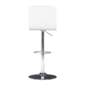 Linon Home Decor Brandt White Faux Leather Adjustable Barstool - image 5