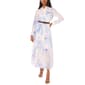 Womens MSK Long Sleeve Leaf Maxi Shirtdress - image 1