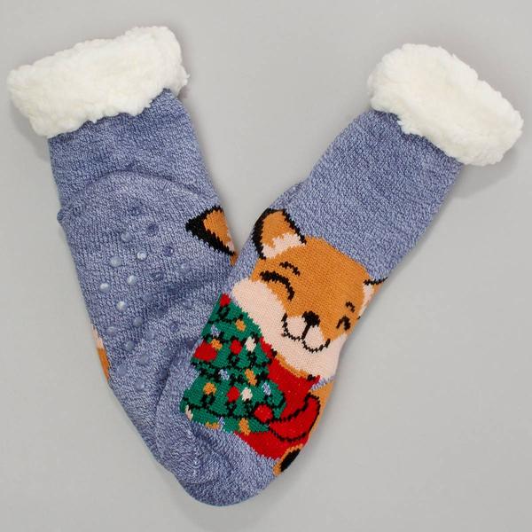 Womens Ella & Joy Sherpa Lined Cabin Slipper Socks
