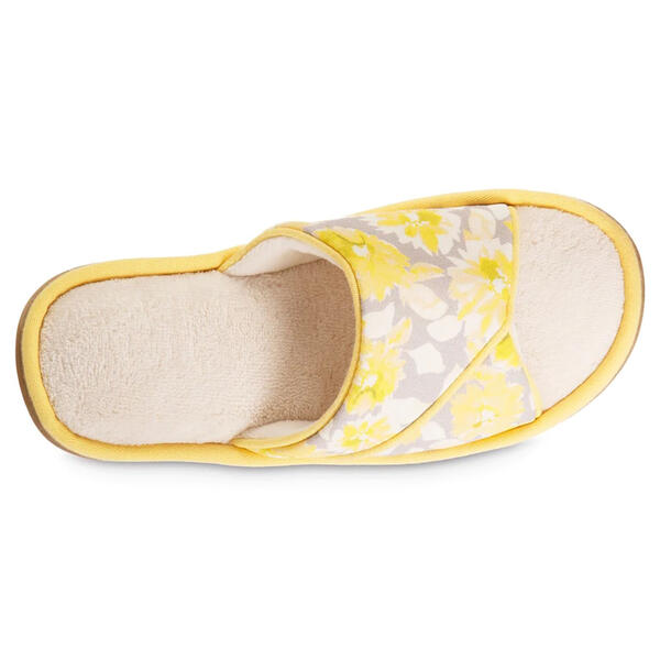 Womens Isotoner Recycled Floral Keilly Slide Slippers