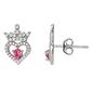 Disney Princess Sterling Silver Cubic Zirconia Stud Earrings - image 1