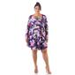 Plus Size 24/7 Comfort Apparel Floral Knee Length Dress - image 2