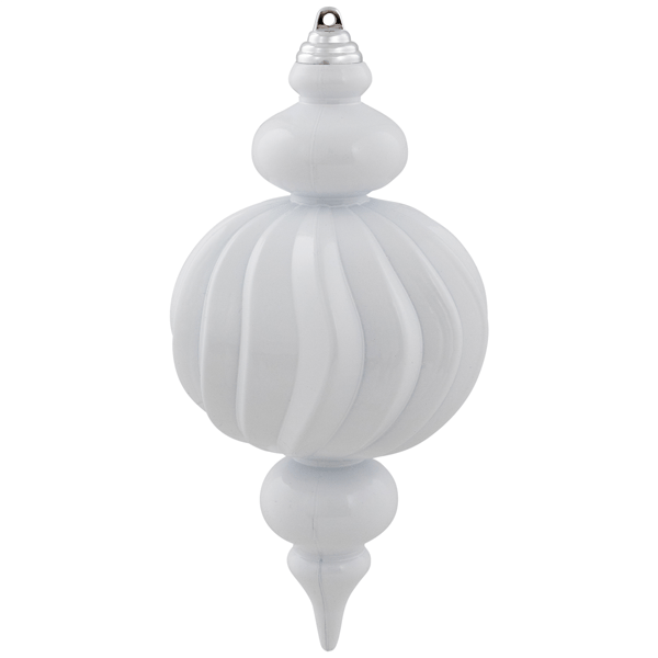 Northlight 4ct. Shatterproof White Finial Christmas Ornaments