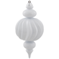 Northlight 4ct. Shatterproof White Finial Christmas Ornaments - image 3