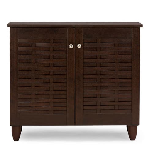 Baxton Studio 2 Door Entryway Shoe Storage Cabinet