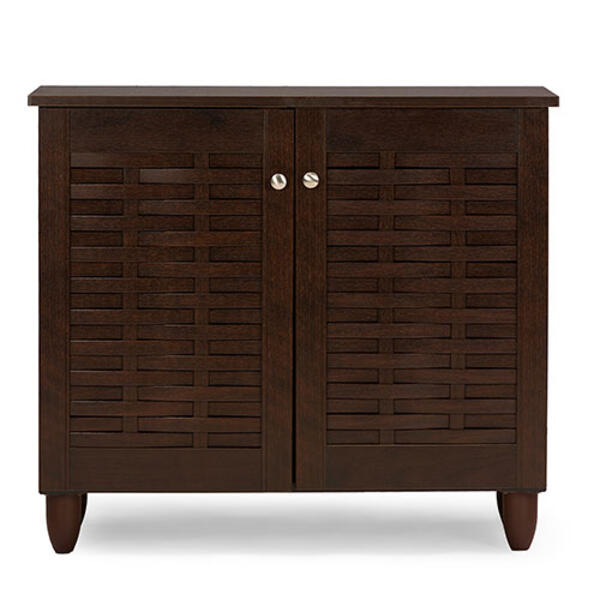Baxton Studio 2 Door Entryway Shoe Storage Cabinet - image 