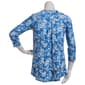 Plus Size Hasting & Smith 3/4 Sleeve Paisley Rayon Tunic - Blue - image 3