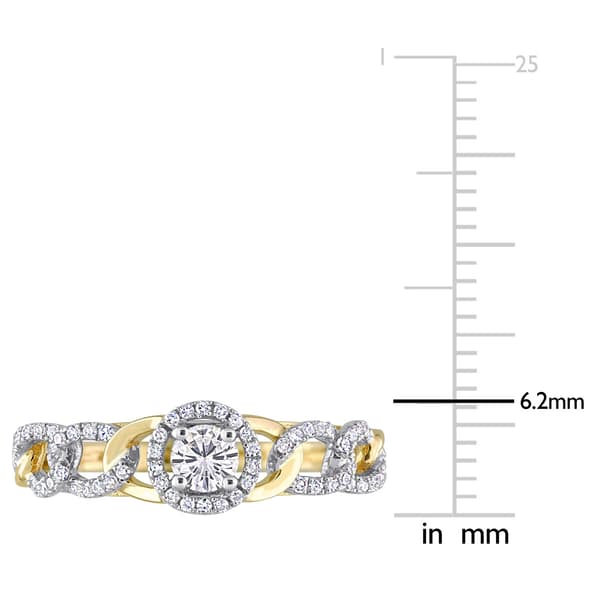 Diamond Classics™ 10kt. Gold 1/3ctw. Diamond Link Ring