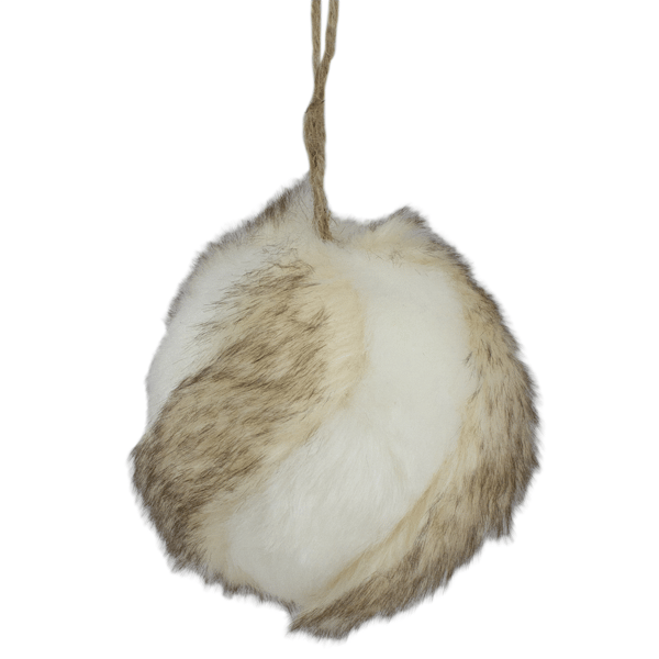 Northlight 3in. Faux Fur Ball Christmas Ornament