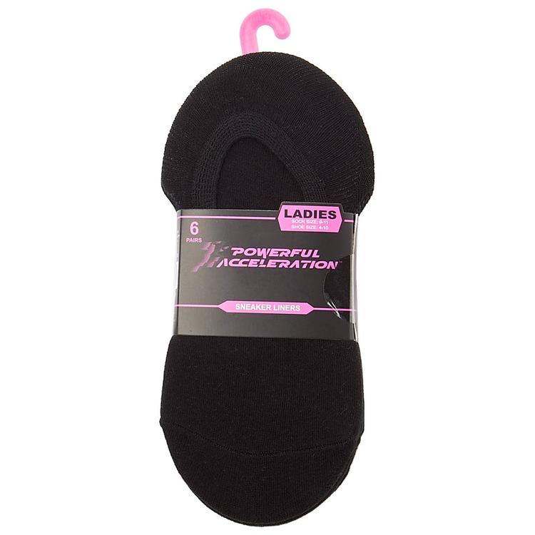 Womens Powerful Accerlation 6pk. Sneaker Liners