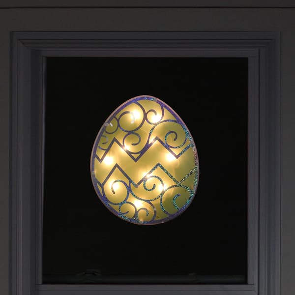 Northlight Seasonal Green Easter Egg Window Silhouette Decoration