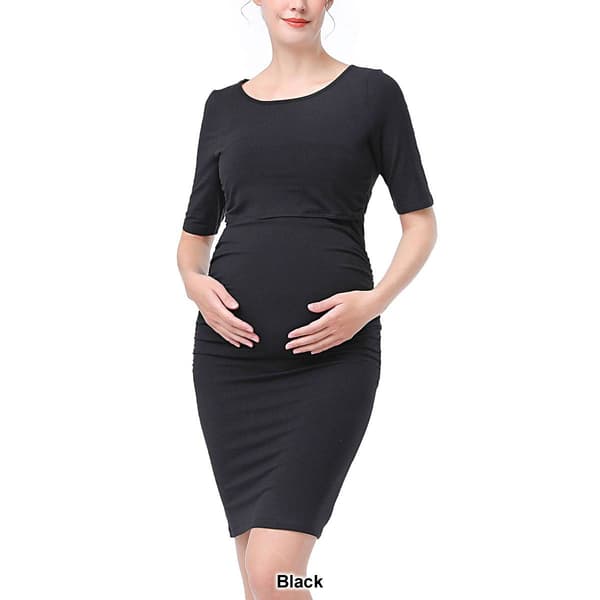 Womens Pokkori by Kimi & Kai Maternity Tiered Nursing Dress