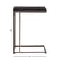 9th & Pike® Grey Metal and Wood Contemporary Accent Table - image 3