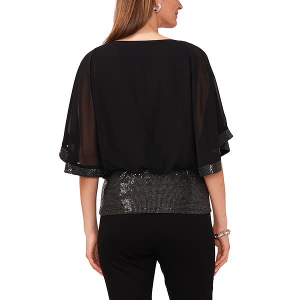Womens MSK Sequin Band Blouson Top