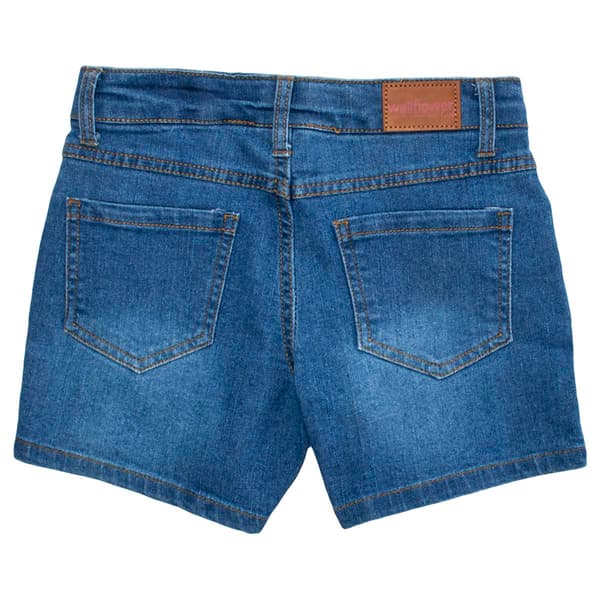 Girls (7-16) Wallflower Purple Rhinestones Denim Short