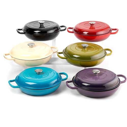 Healthy Living 3.75qt. Enamel Everyday Pan - image 